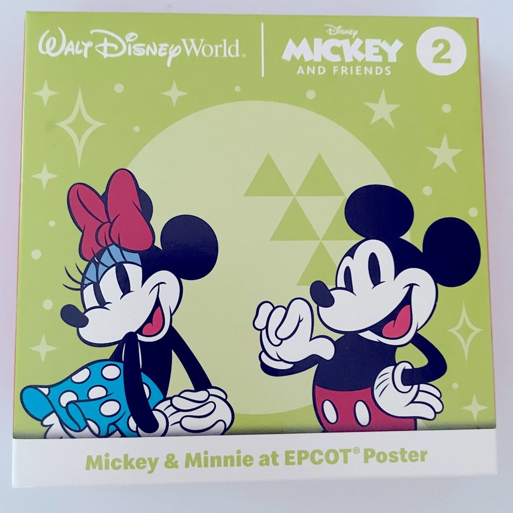 Walt Disney Mickey Mouse & Minnie at Epcot Poster-McDonald’s Happy Meal Kids Toy